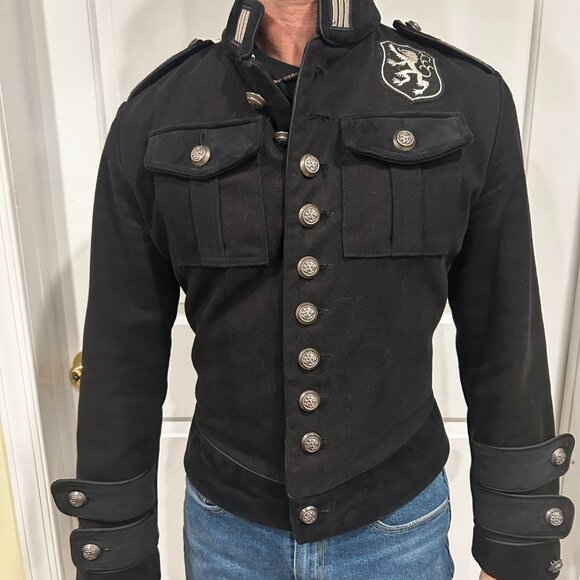 Shrine Hollywood California Jean Royal Marine Jacket Military - Picture 10 of 12